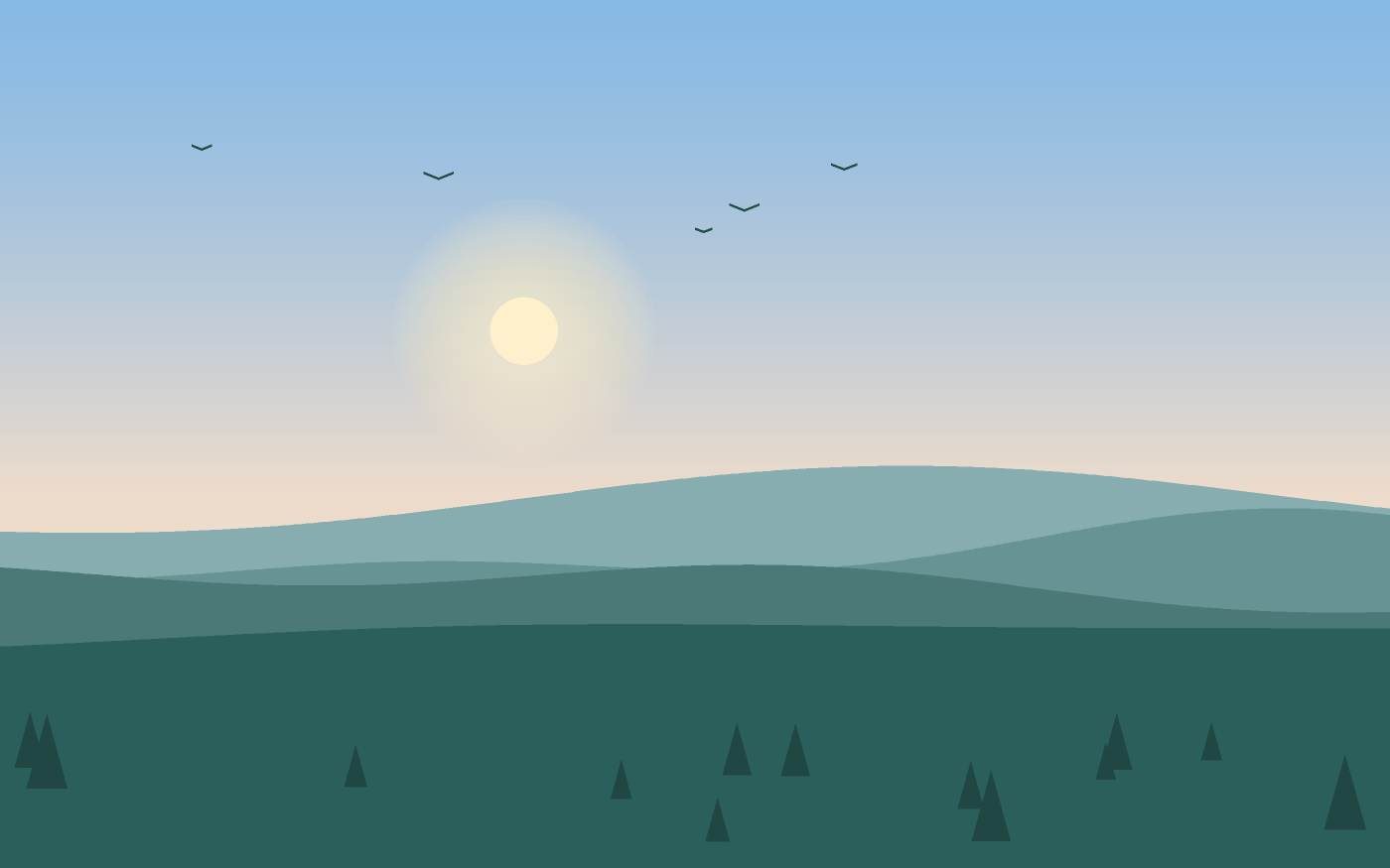 Ilustrace krajiny