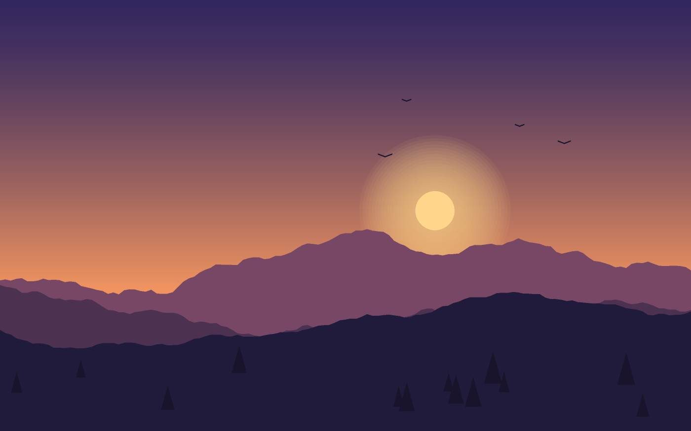 Ilustrace krajiny