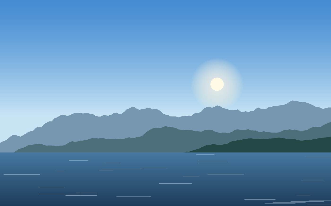 Illustrazione di un paesaggio