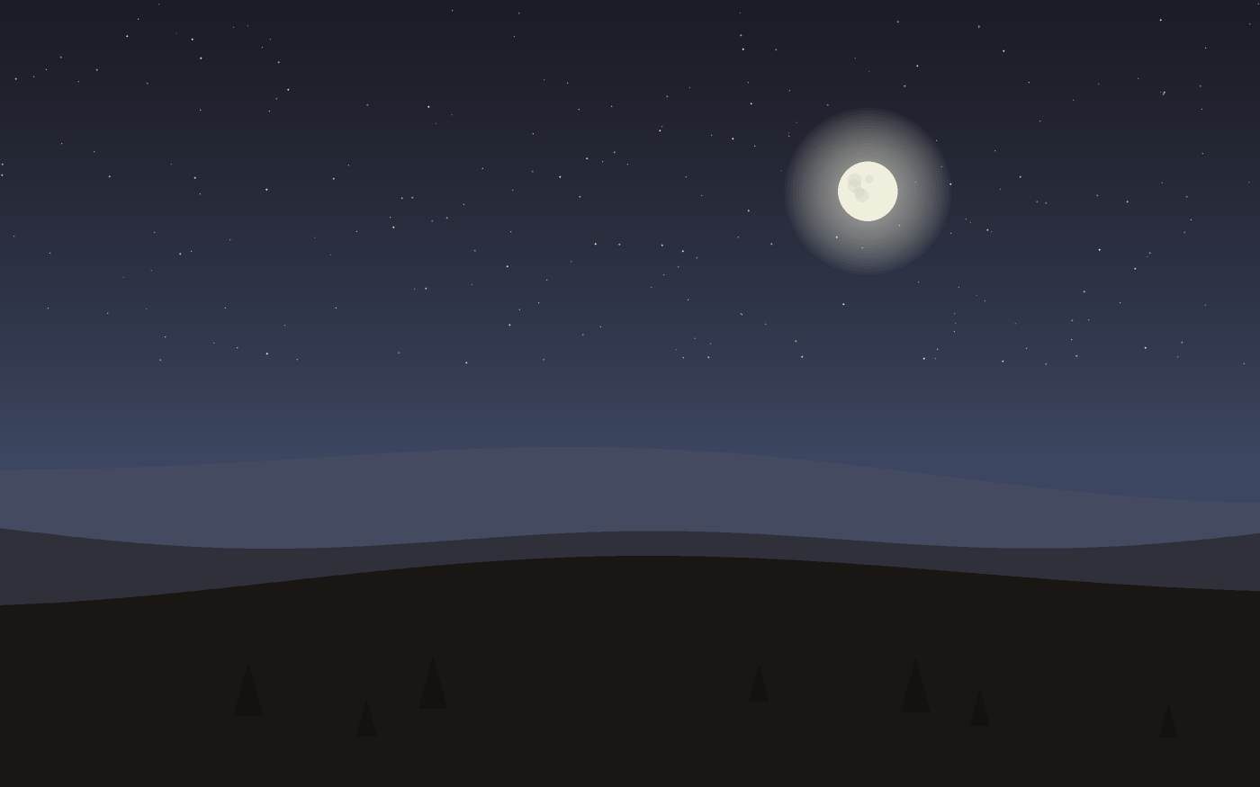Ilustração de uma paisagem